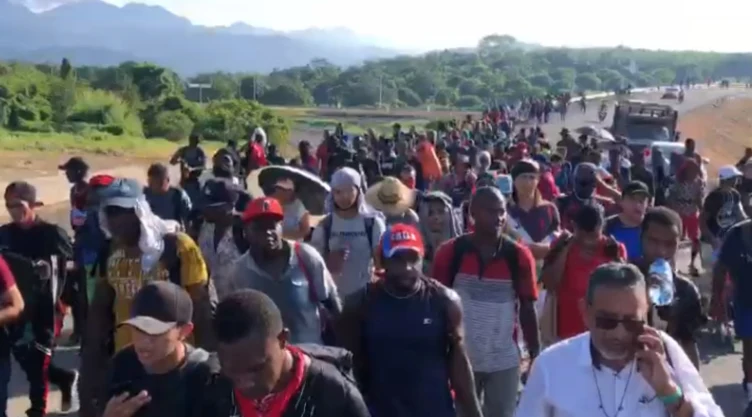 caravana migrante rapidez chiapas