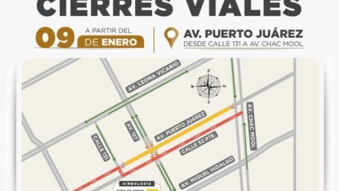 Conoce el reporte del tráfico en Cancún hoy 8 de enero de 2024