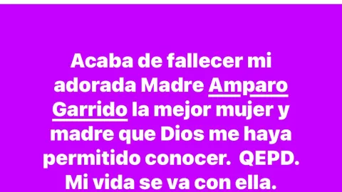 hijo de amparo muerte