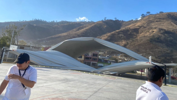 colapsa domo en chiapas