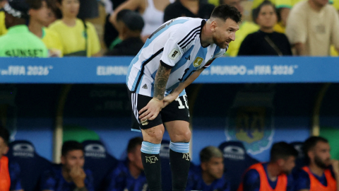 Lionel Messi con la Selecci&oacute;n Argentina