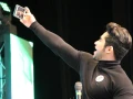 Isbo no perdió la oportunidad de tomarse una selfie