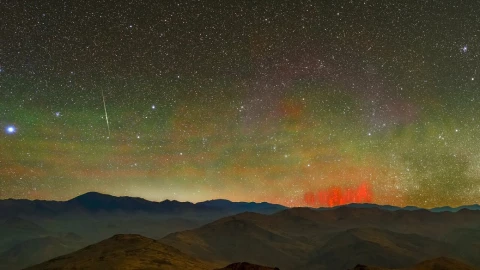 duendes rojos vistos en Chile