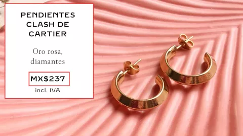 aretes Cartier a 237 pesos