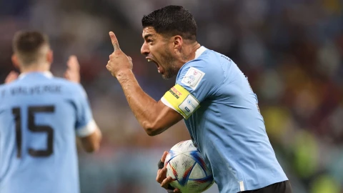 La pasión de Luis Suarez ante Ghana