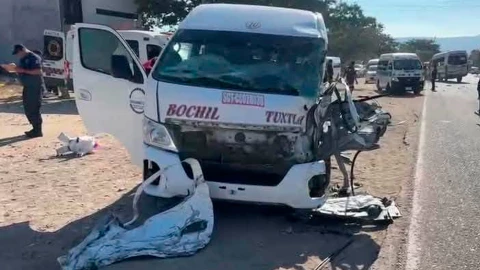 choque colectivos Chiapa de Corzo