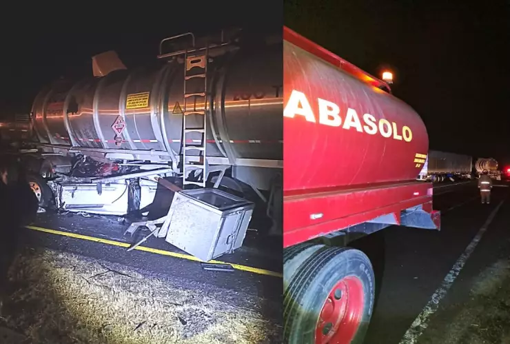 Accidente de tráiler