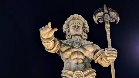 ÚLTIMA HORA_ Develan estatua de Chaac en el muelle de Telchac Puerto