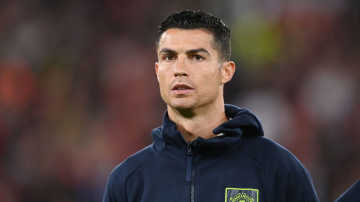 Cristiano Ronaldo jugando con el Manchester United