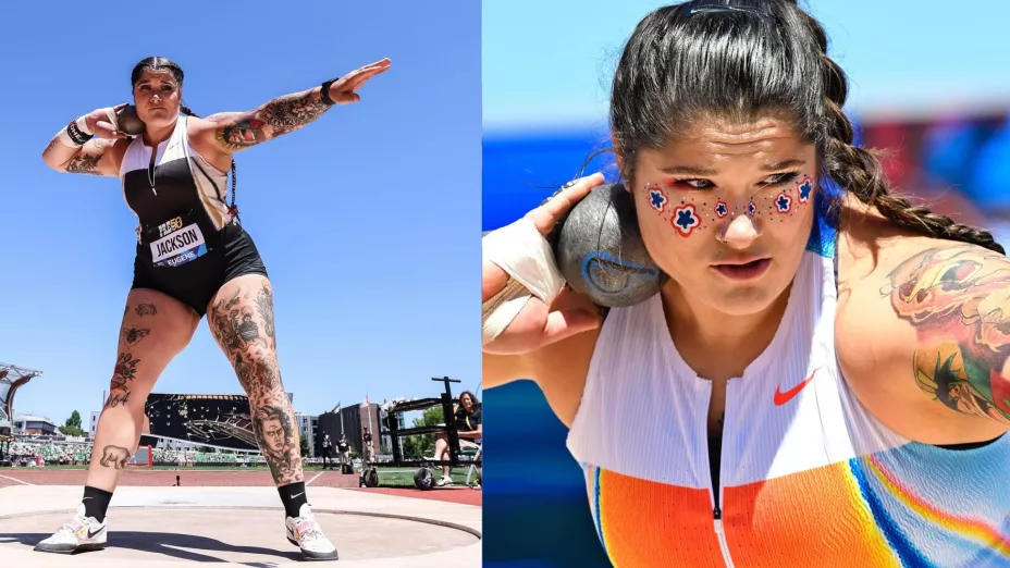 ¿Quién es Chase Jackson? Récord lanzamiento de peso, tatuajes anime y maquillaje