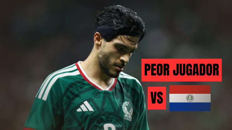 El peor jugador de México ante Paraguay