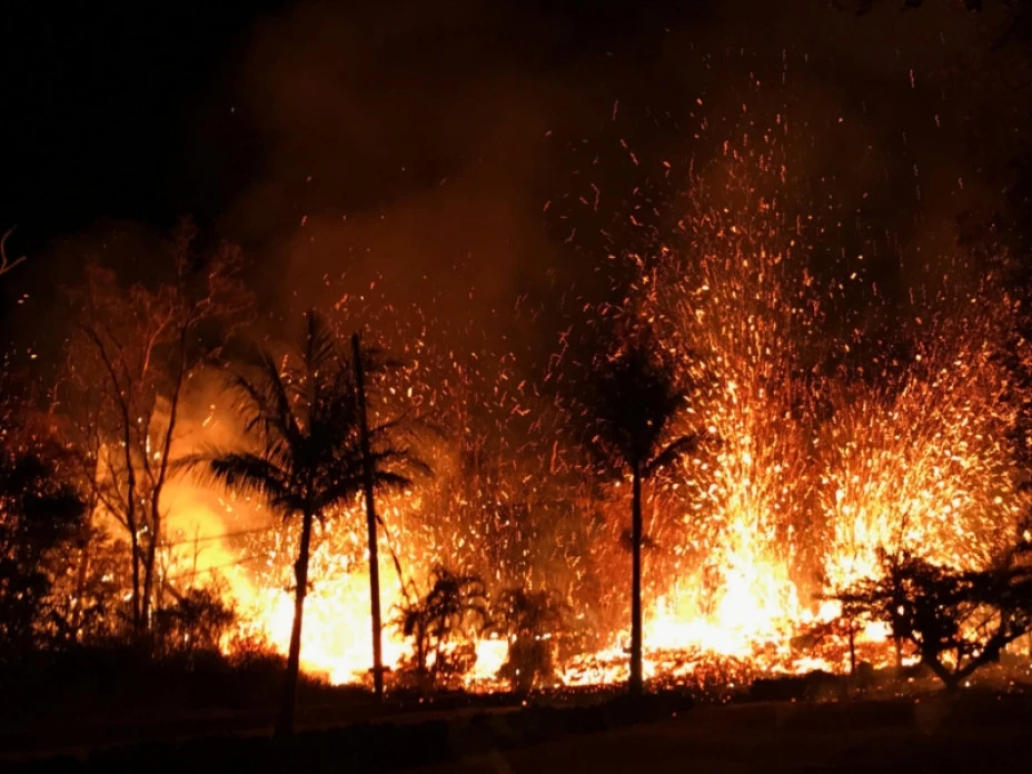 Erupción Volcán Kilauea