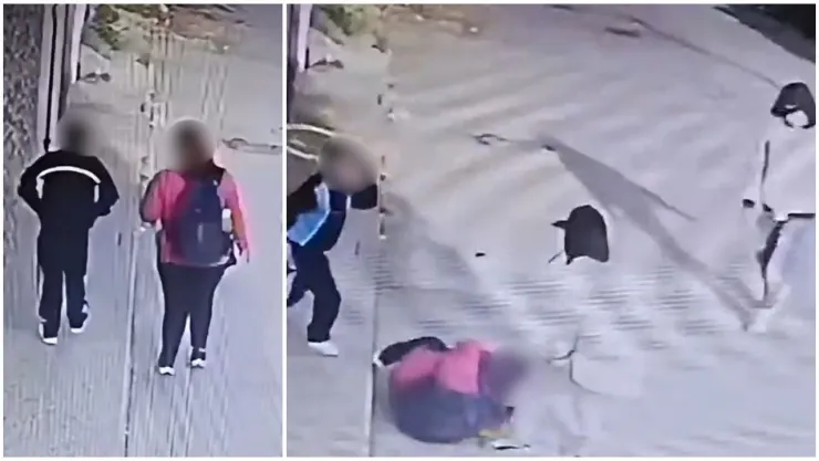 Niño defiende a su mamá de asalto en Zumpango.