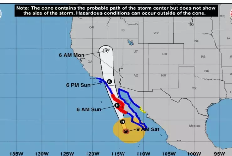La trayectoria del huracán Hilary EN VIVO por México: categoría, estados afectados y últimas noticias