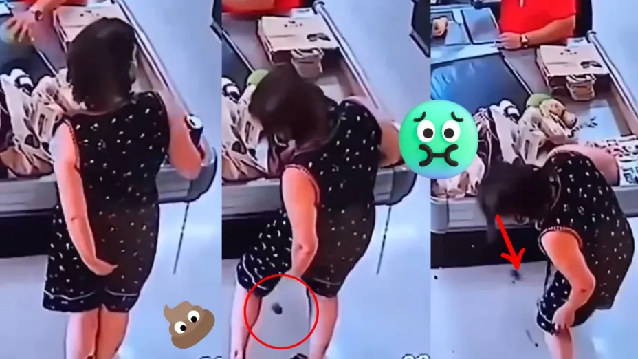 MUJER SE HACE DEL BAÑO