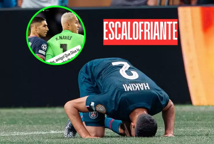 Lesión de Achraf Hakimi: Keylor Navas le dejó un mensaje