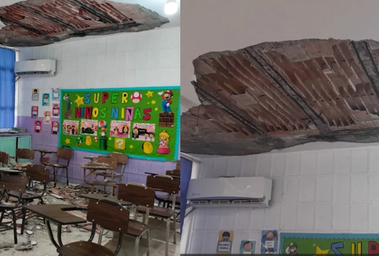 Escuela de Escobedo derrumbe techo alumnos heridos