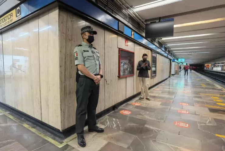Serán 6 mil efectivos de la Guardia Nacional los que se ubicarán en todas las estaciones del Metro CDMX