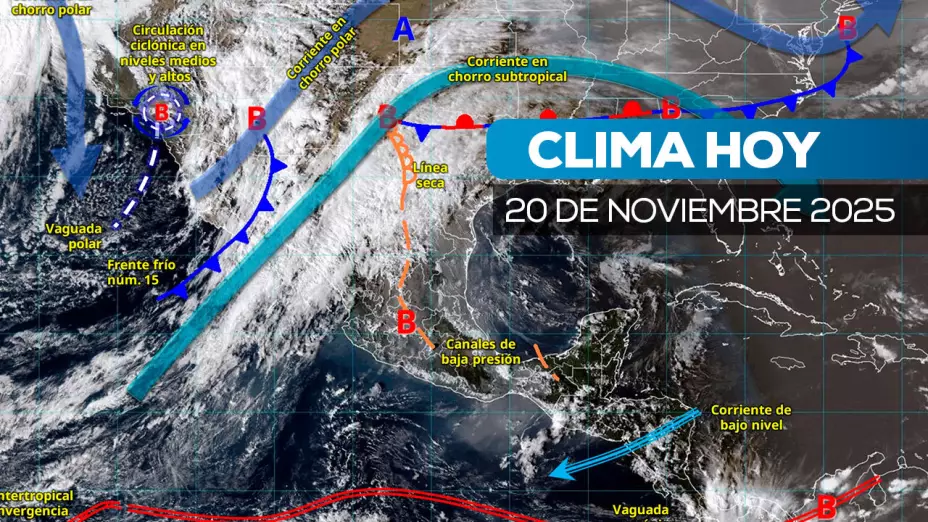 clima méxico hoy 20 de noviembre