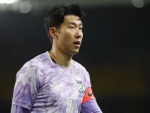 Heung Ming Son, delantero de Corea del Sur, no pudo evitar la derrota vs Austria en la fecha FIFA de marzo 2026