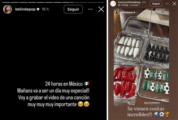 Belinda vía IG