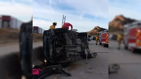 Accidente Bulevar 2000 a Rosarito hoy 16 de febrero de 2025