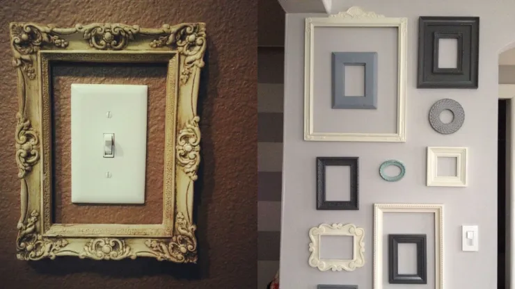 Decorar interruptor y marcos vacíos