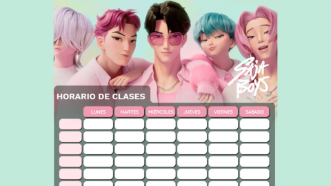 Horarios escolares de los Saja Boys 1