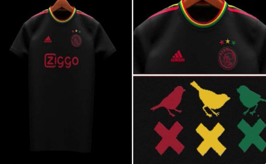 UEFA veta camiseta del Ajax inspirada en Bob Marley ajax bob marley