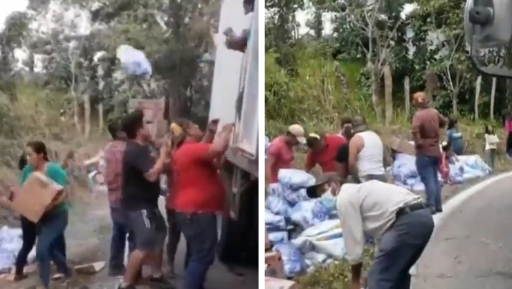 Trailero rapiña Tabasco