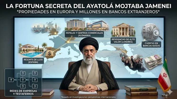 Entre protestas y sanciones: reportes apuntan a millonaria riqueza de Mojtaba Jamenei fuera de Irán