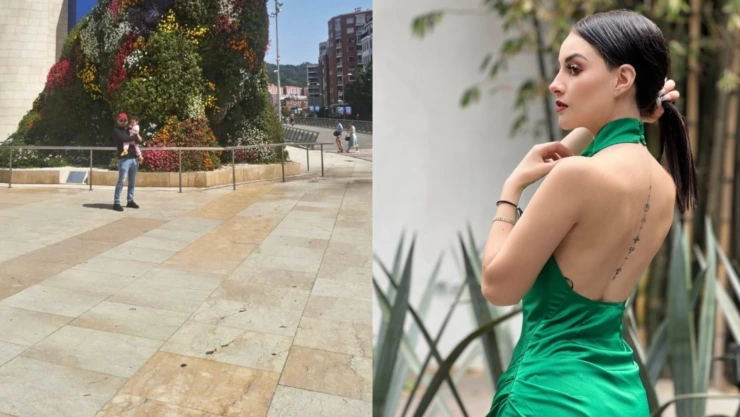 ¿Y Paola Dalay? José Eduardo Derbez y su hija Tessa disfrutan de Bilbao