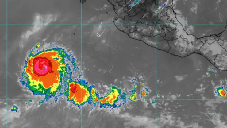 Esta es la UBICACIÓN EXACTA del poderoso Huracán Kristy de categoría 3 y los estados que afectará.