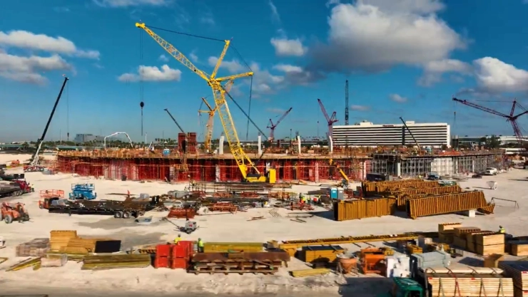 Obras en el nuevo estadio del Inter Miami