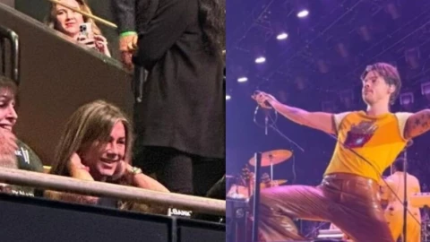 VIDEO - Harry Styles le hizo un streaptease a Jennifer Aniston ¡EN VIVO!