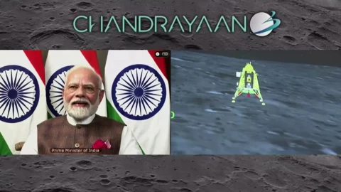 India hace historia, aterriza una nave en el polo sur de la Lun