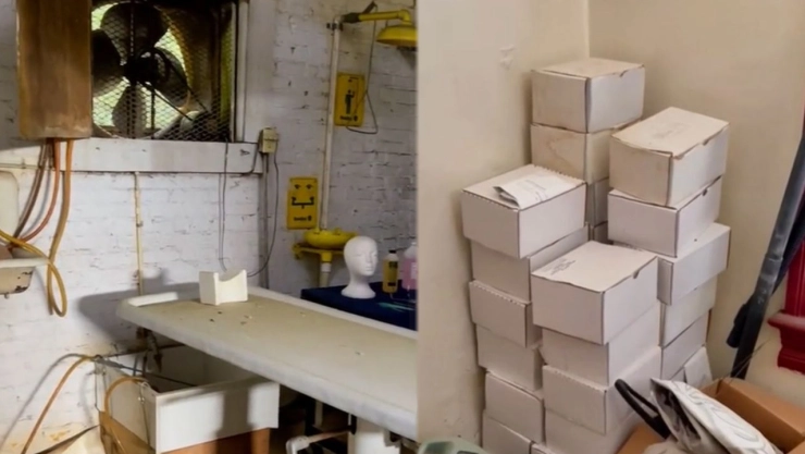 Hallan cajas con restos humanos en funeraria abandonada