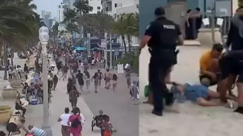 VIDEO: Así inició tiroteo en Hollywood Beach; hay varias víctimas
