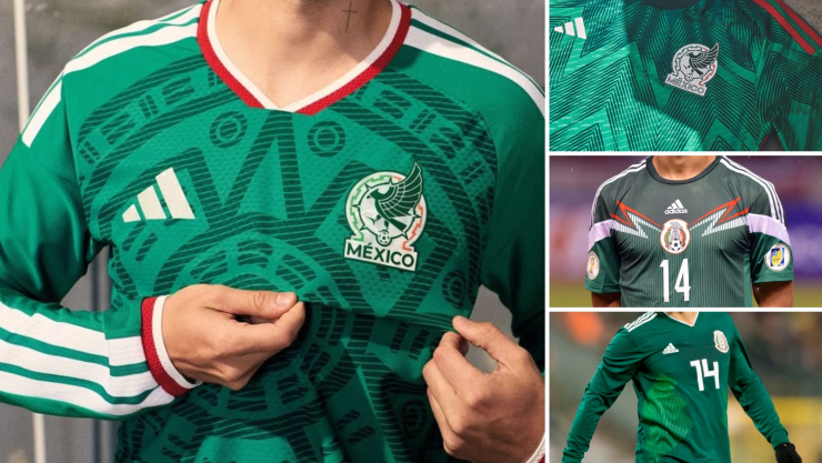 Todas las playeras de México en mundiales