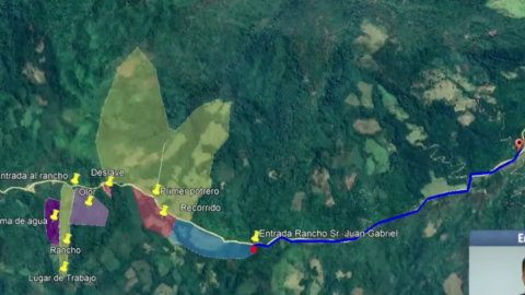 Ruta de la búsqueda del niño Iker en Oaxaca