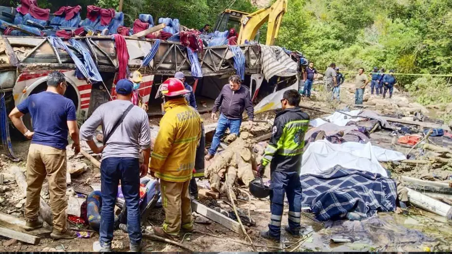 Accidente carretero en Oaxaca