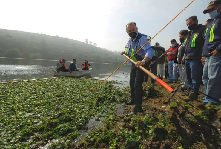 Piden esfuerzos de municipios para rescatar presa Madín en Edomex
