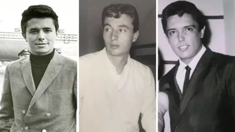 Enrique Guzmán, César Costa y Alberto Vázquez, los rocanroleros que triunfaron en el cine.