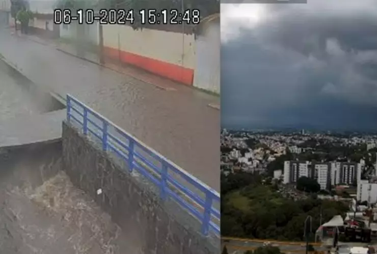 fuerte lluvia puebla hoy daños inundaciones