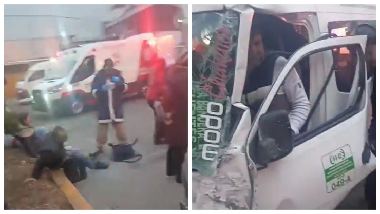 Choque transporte público Tlalnepantla HOY 19 de enero lesionados Gustavo Baz