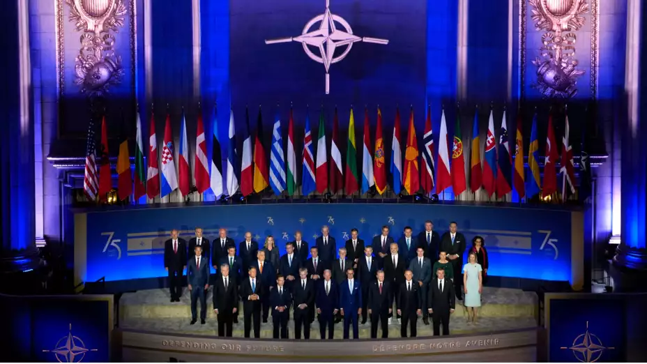 Celebración del 75 aniversario de la OTAN en Washington.