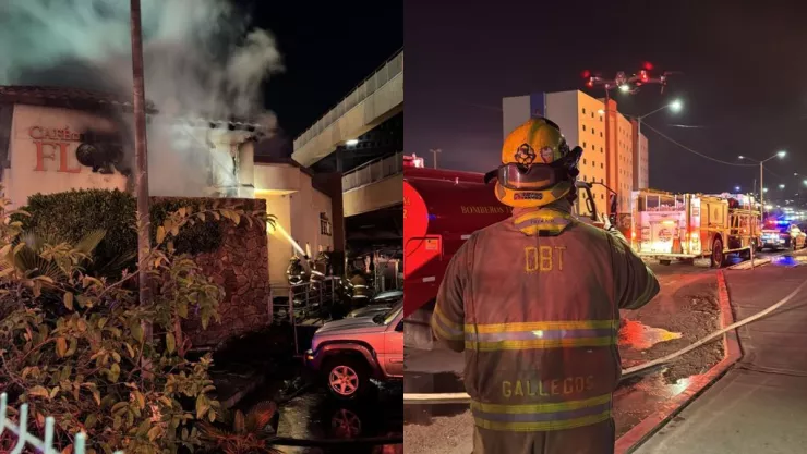 Incendio en Macroplaza