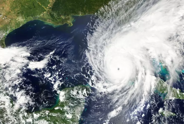 Huracán registrado en el Atlántico