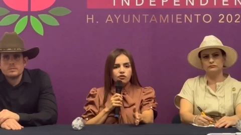 Alcaldesa de Uruapan Grecia Quiroz denuncia amenazas en su contra en rueda de prensa