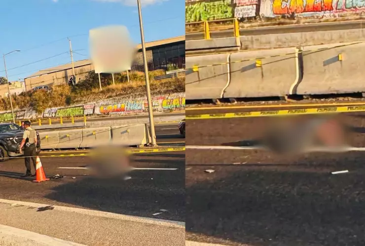 Hombre murió atropellado en la autopista Apizaco–Tlaxcala hoy; así quedó la zona